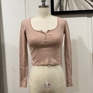 Topshop blush pink shirt